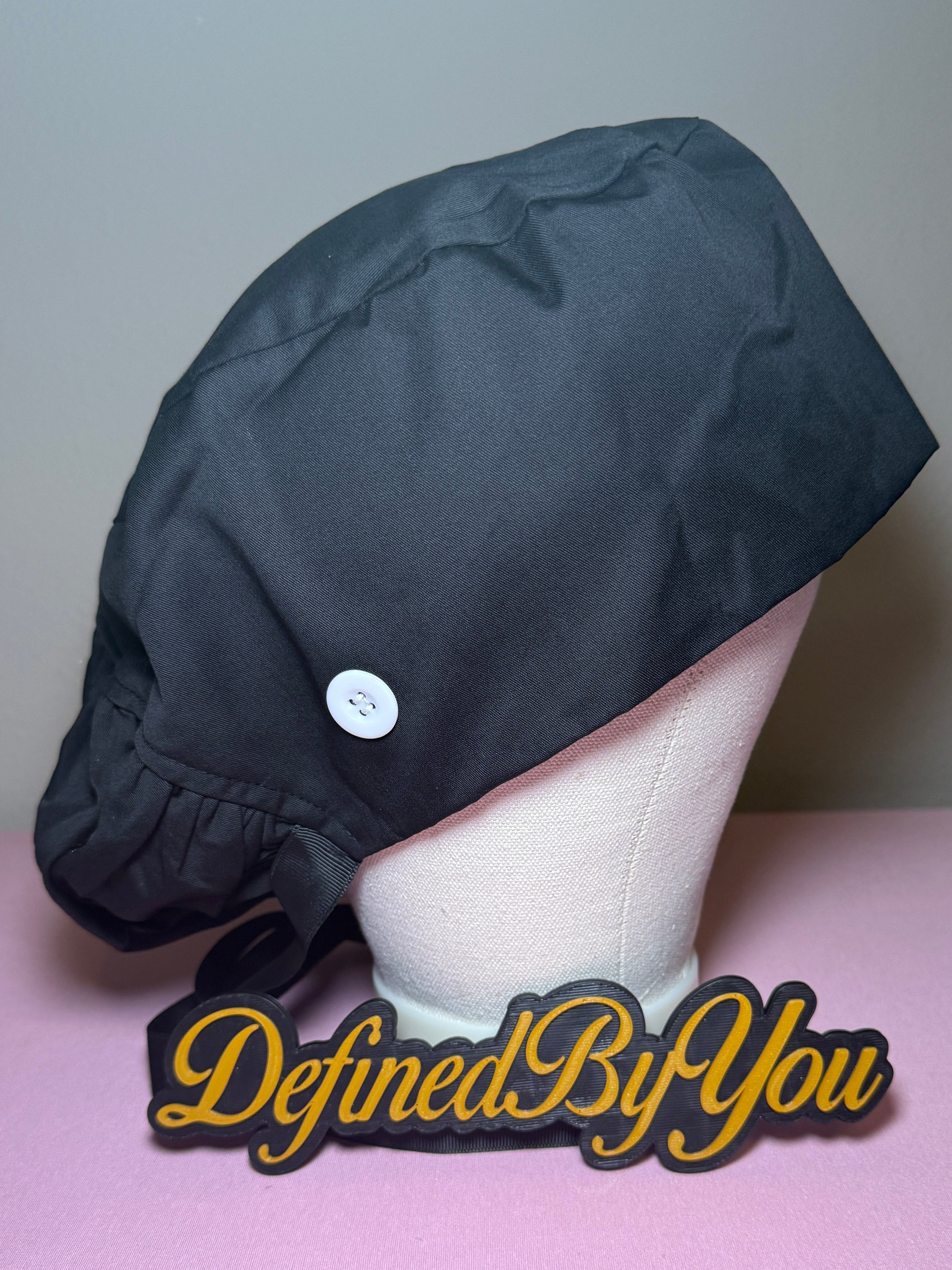 Satin-Lined Bouffant Scrub Cap