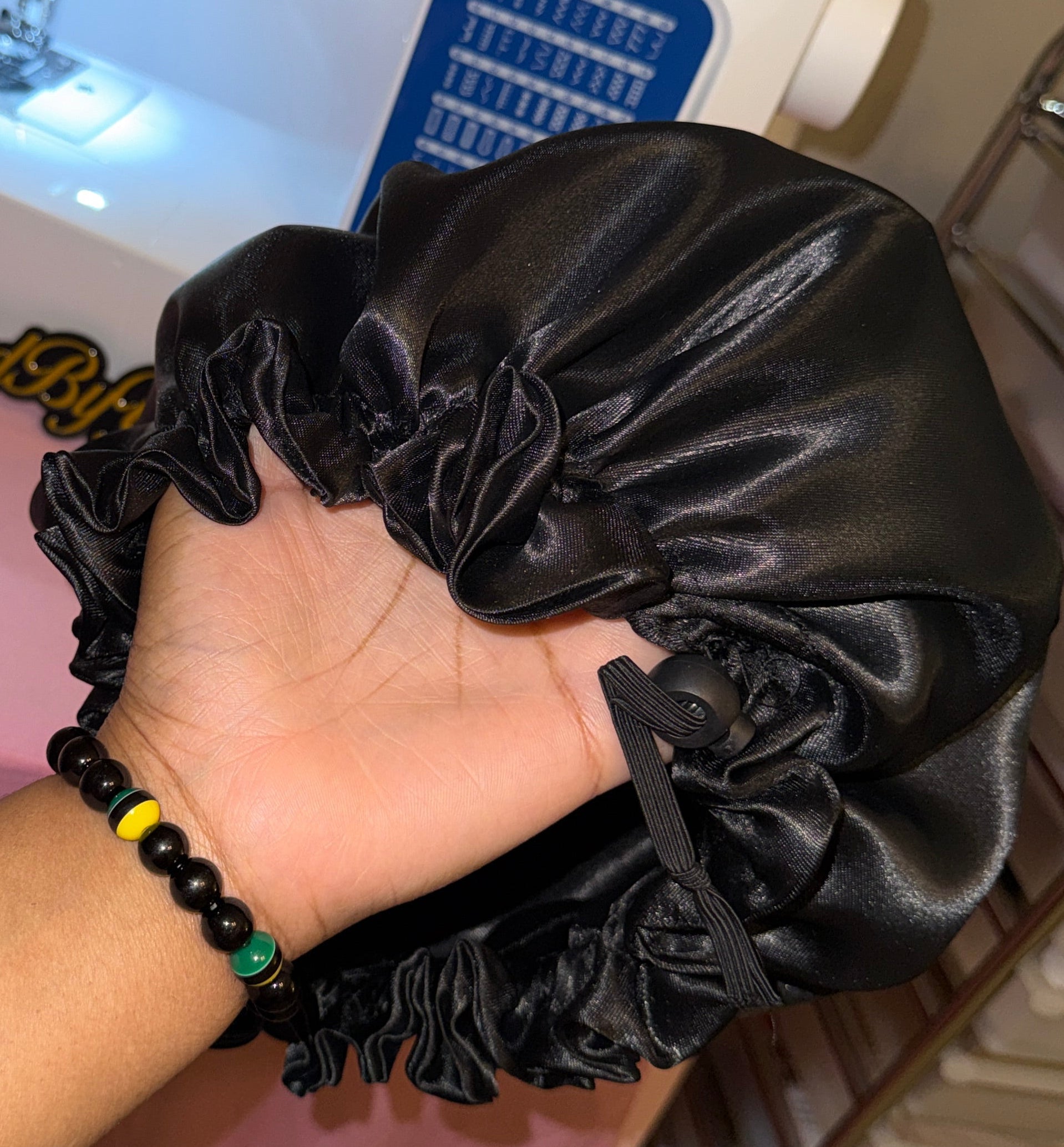 Double Satin Adjustable Bonnet